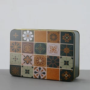 حاوية تغليف علبة قصدير مستطيلة مخصصة