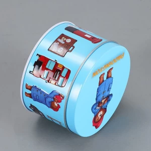 Embalaje de caja de lata de caramelo redondo personalizado