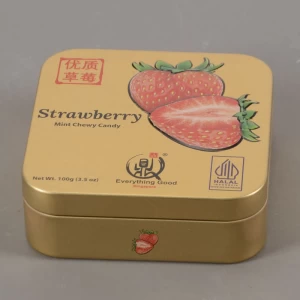 Custom Printed Square Food Tin Box