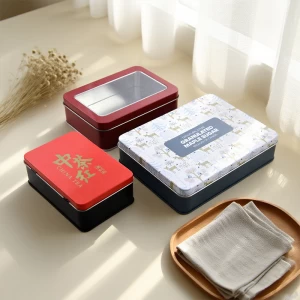 Metal Tin Boxes for Cookies and Biscuits with Fully Custom Designs