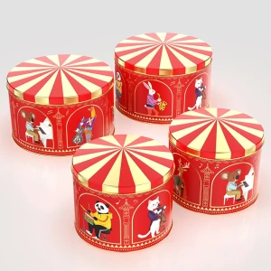 Estoque de atacado de recipientes de caixa de lata para música