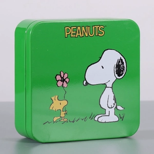 Custom printed square small metal tin box