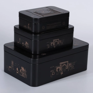Custom Rectangular Metal Tin Box Container Packaging