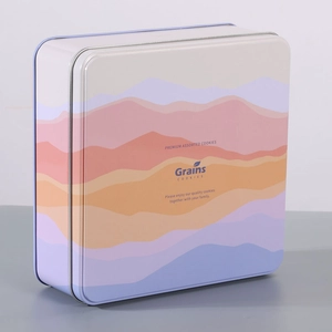 Metal Tin Containers for Office and School Supplies