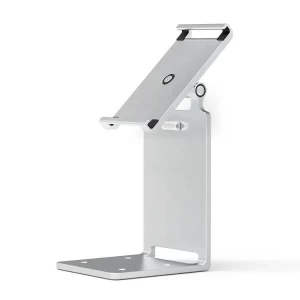 Aluminum 2-in-1 Tablet & POS Display Stand – Rotatable Desktop & Counter Mountable Stand