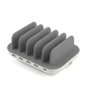 50W Multi-Ports USB-laadstation-5-poorts desktop Smart Charger voor meerdere apparaten | Factory OEM -levering