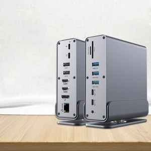 HDMIおよびギガビットイーサネットを備えたUSB-Cドッキングステーション - 垂直タイプCマルチポートアダプター