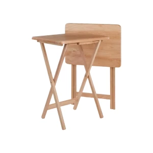 China Wholesale Wooden Folding Table Rectangular Folding Tv Tray Table manufacturer
