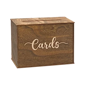 China Custom Wooden Wedding Card Box for Reception - Birthday Party Card Holder with Personalized Engraving manufacturer