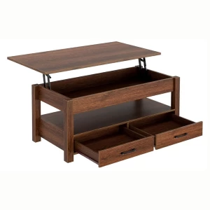 China Customed Lift Top Coffee Table with Drawers and Hidden Compartment manufacturer