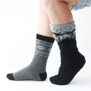 Multi-color custom winter plush socks factory price