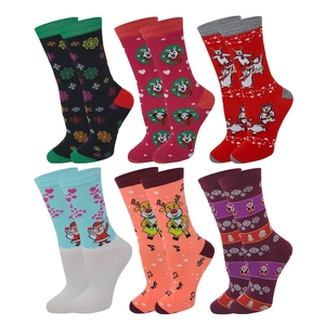 ‌OEM Funny Pattern Men's Cotton Socks - Novelty Crazy Design Gift for Men