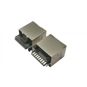 Özel Lehimleme Tipi RJ45 8P8C Dişi Bağlayıcı Enjeksiyon Ethernet Kablosu Konnektörü