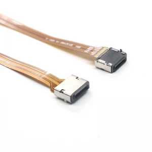Custom Flat FPC FFC FPV Lightning 8pin male to lightning 8pin female extension cable