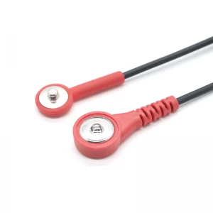 Gummibeschichtetes 3,5 mm 4,0 mm Stecker-auf-Buchse-EKG-Klinkenkabel für Tens ems-Geräte