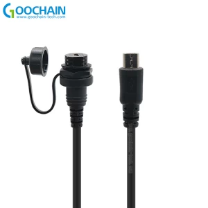 Waterproof Micro USB Mount Extension Dash Flush Cable for Car, Boat, Motorcycle, Truck Dashboard