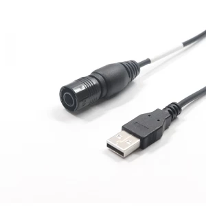 USB 2.0 A-mannetje naar HRS Hirose 12-pins mannelijke HR30-8PB-12P ECG EKG EMG-kabel