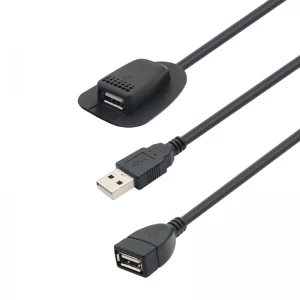 Cable impermeable para mochila USB, cable antirrobo para bolso de hombro con extensión USB A macho a hembra