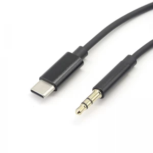 USB タイプ C - 3.5mm ヘッドフォン オーディオ ステレオ コード カー AUX ケーブル
