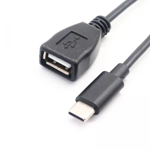 USB C 3.1 C 型公头转 USB A 型母头 OTG 适配器转换器电缆