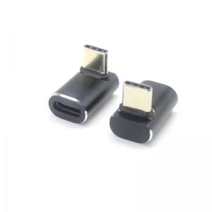 90-Grad-USB-Typ-C-Stecker auf USB-C-Buchse, Metall nach oben und unten, 90-Grad-Typ-C-Adapter-Extender, kompatibel für Steam Deck