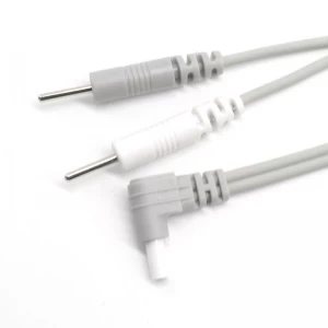 Câble de stimulation dc 2,35 mm mâle à électrode 2,0 mm fil à dix fils