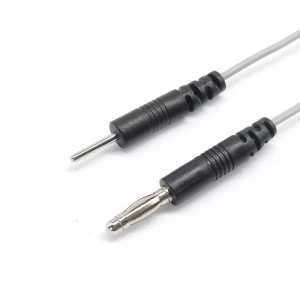4.0mm banana plug to 2.0mm electrode pin tip cable