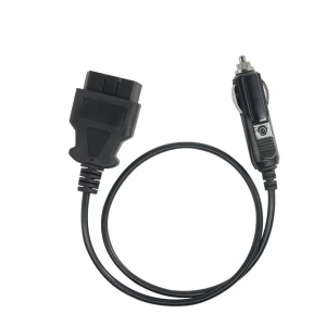 Car OBD2 16Pin Male Vehicle to Cigarette Lighter Connector Cable Adapter