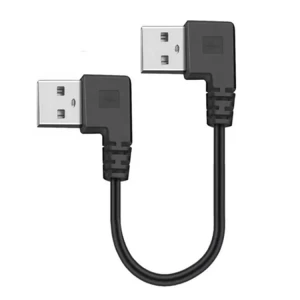 Câble d'extension mâle à mâle à angle droit de 90 degrés USB 2.0 3.0 de type A avec inventaire en gros