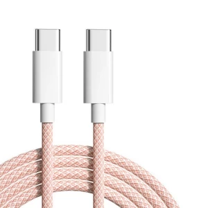 New 60w Usb C to C 1M Braided Cable For Iphone 15 Usb 2.0 Transfer Fast Charging Cable 3A Type C Charge Line for iphone