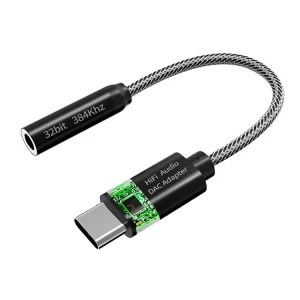 USB-C-auf-3,5-mm-Audio-Adapter, USB-C-Kopfhörer-Adapter, USB-Typ-C-auf-Aux-Kopfhörerbuchse-Dongle-Kabel