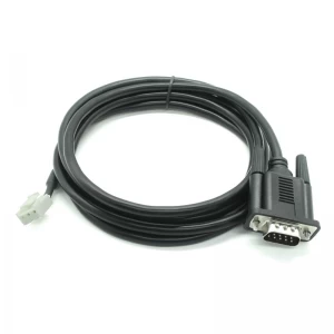定制 RS232 DB9 公头连接器 TO VH3.96-4 PIN DIN 外壳线束电缆