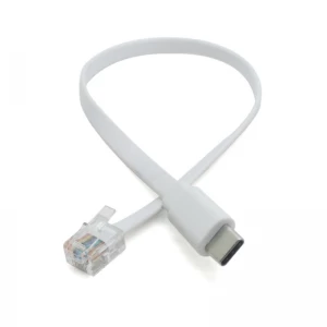 Tipo C del alambre plano USB del teléfono de la fábrica al cable de comunicación RJ11 del cable telefónico RJ12