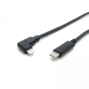 PD20W USB Typ C auf rechtwinkligen Lightning-Kabeladapter mit Ultra-Ethernet-Daten für iPad