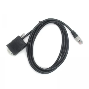 RS232 DB9pin serial printer cable to DC5521 to RJ12 6P6C Serial Port Adapter Cable for Barcode Printer Scanner