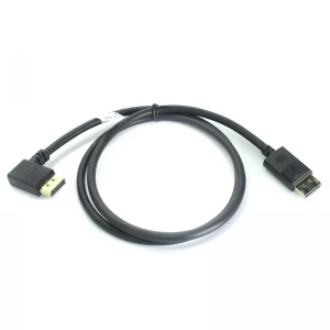 Displayport Cord DP1.4 Cable DP Male to male 90 Degree DP Cable for PC Laptop TV Monitor