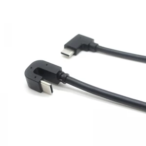 USB C 180 derece kablo U şekilli USB-C - USB-C 90 derece Şarj veri kablosu