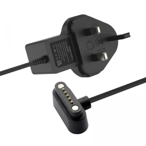 Özel Manyetik 5 Pin Yay Yüklü POGO PIN/UK/ABD Fiş Güç Adaptörü - Fabrika Doğrudan Pogo Pin Konektör Kablosu | 5V/9V/12V seçenekleri | OEM/ODM üreticisi