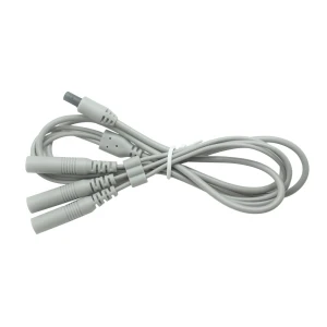 4 PIN Medische connector tot SR 3-holes schuifregelaar met 2,0 mm elektrodepen *3 | Aangepaste medische kabelfabrikant