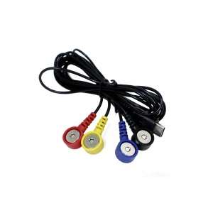 USB Type-C (CM) to 4 × 3.5mm Magnetic Female Snap Therapy Cable | 4-Channel Medical Cable Manufacturer