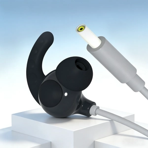 Électrode de clip d'oreille en silicone réutilisable pour dispositifs de stimulation auriculaire
