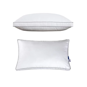 低過敏性抗塵蟎防污羽絨替代方形枕頭批發商