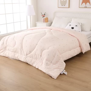 Ultra Soft Warm Breathable All Season Comforter ประเทศจีน Winter Soybean Fiber Comforter Vendor