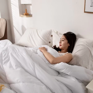 Quilted All Season ผ้าปูเตียงผ้าพันคอจีน Antibacterial Anti Mite Wool Comforter ผู้ผลิต