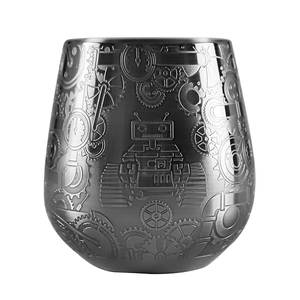 fabricante de vasos de vino estilo steampunk de acero inoxidable de China,fábrica de copas de vino con forma de huevo de acero inoxidable de China