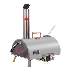 Forno exterior giratório automático para fazer pizza para pizzas cozidas em pedra autêntica