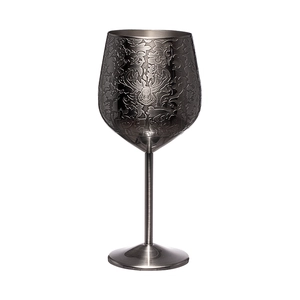 Vidros de vinho barrocos de aço inoxidável do produto comestível 17oz 304