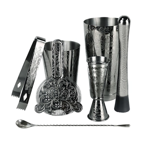 Food Grade Stainless Steel Cocktail Shaker Set Designed Bartender Tools Boston Shaker Set China Supplier