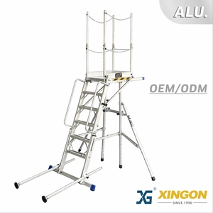XG-579 Per scala 【ALLUMINIO】 Scala per piattaforma con binario personalizzato