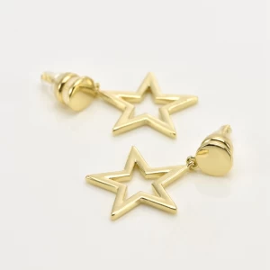 China Five Point Star Pendant Stud Earring. manufacturer